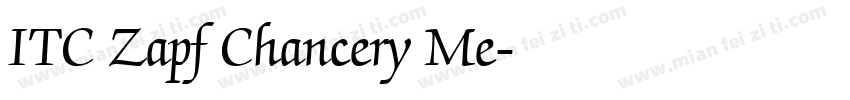 ITC Zapf Chancery Me字体转换